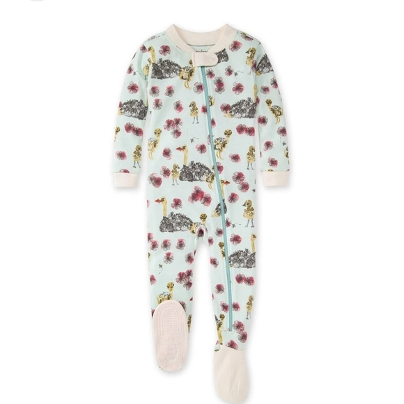 Burt's Bees Baby Ostrid Bird Pajamas Size 3-6 Months - Picture 1 of 5